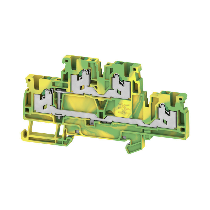 Weidmuller S-Series Multi-Tier pe terminal, snap in, green/yellow, 2.5 MM², 800 V, number Weidmuller S-Series Multi-Tier pe terminal, snap in, green/yellow, 2.5 MM², 800 V, number