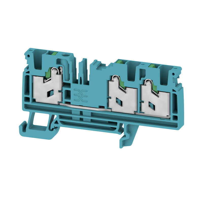 Weidmuller S-Series Feed-Through terminal block, snap in, blue, 4 MM², 32 A, 1000 V, numbe Weidmuller S-Series Feed-Through terminal block, snap in, blue, 4 MM², 32 A, 1000 V, numbe