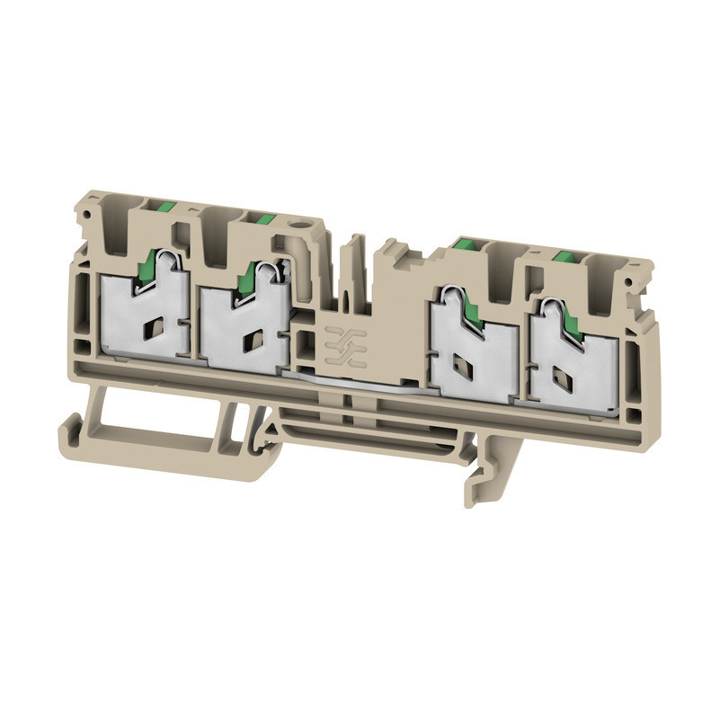 Weidmuller S-Series Feed-Through terminal block, snap in, dark beige, 4 MM², 32 A, 1000 V,