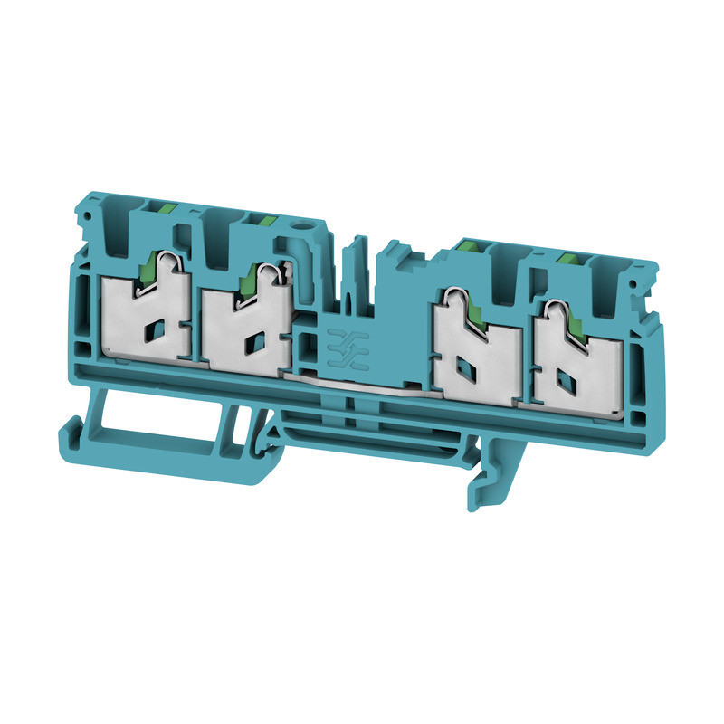 Weidmuller S-Series Feed-Through terminal block, snap in, blue, 4 MM², 32 A, 1000 V, numbe Weidmuller S-Series Feed-Through terminal block, snap in, blue, 4 MM², 32 A, 1000 V, numbe