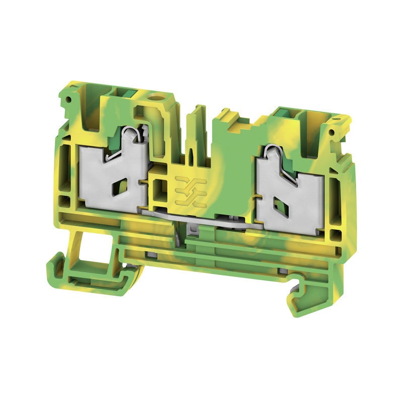 Weidmuller S-Series Pe Terminal, snap in, green/yellow, 4 MM², 1000 V, number of connectio