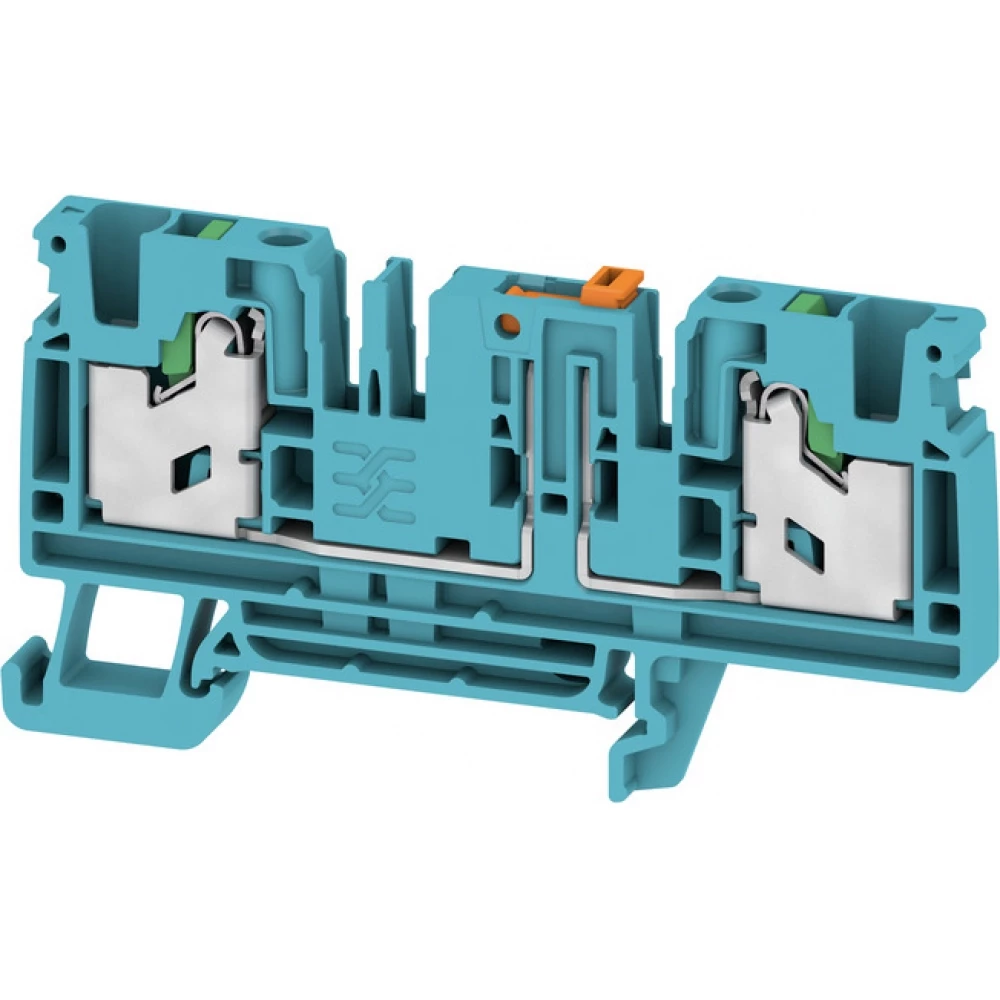 Weidmuller S-Series Test-Disconnect terminal, snap in, blue, 4 MM², 20 A, 500 V, number of