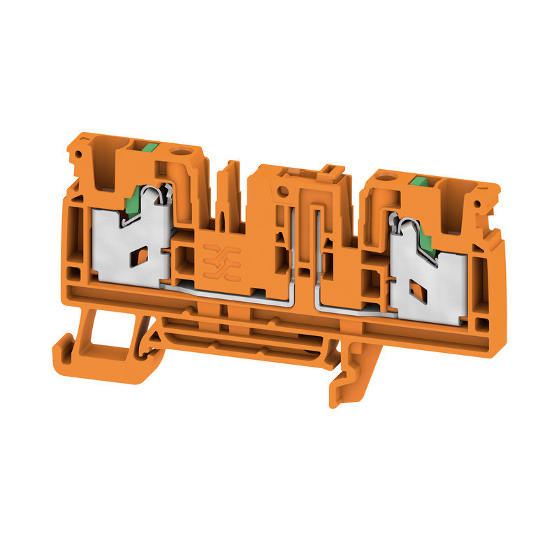 Weidmuller S-Series Test-Disconnect terminal, snap in, orange, 4 MM², 20 A, 500 V, number