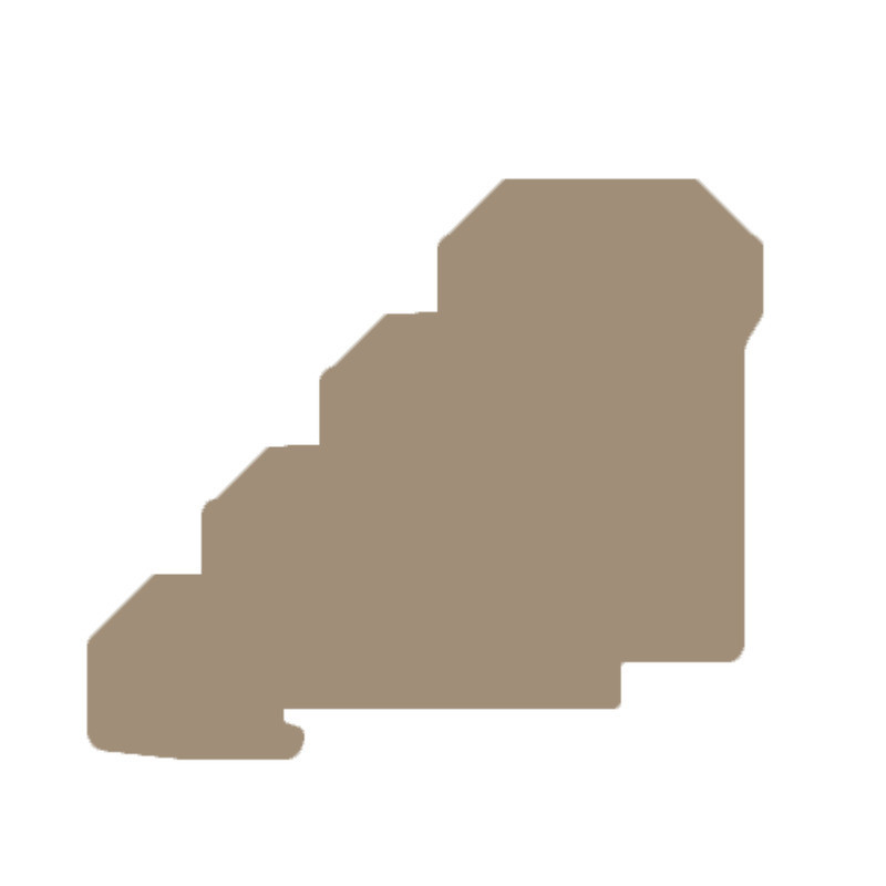 Weidmuller SAK Series End Plate for terminals, dark beige, height: 71.35 MM, width: 1.5 MM,