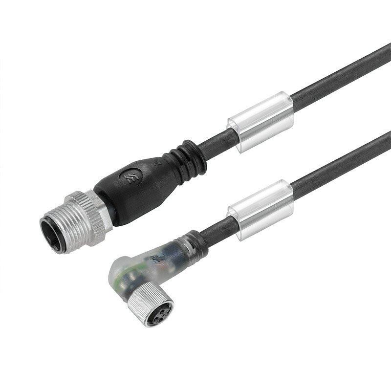 Weidmuller Sensor-Actuator cable, M12 / M8, number of poles: 3, 10 M, pin, straig Weidmuller Sensor-Actuator cable, M12 / M8, number of poles: 3, 10 M, pin, straig