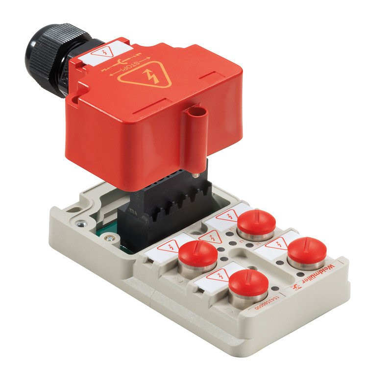 Weidmuller Sai-4-M-MVV-M12 S-cod sensor-actuator passive distributor (without cable) complete module,