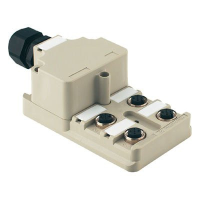 Weidmuller Sai-4-M 5P M12 ol sensor-actuator passive distributor (without cable) complete module,