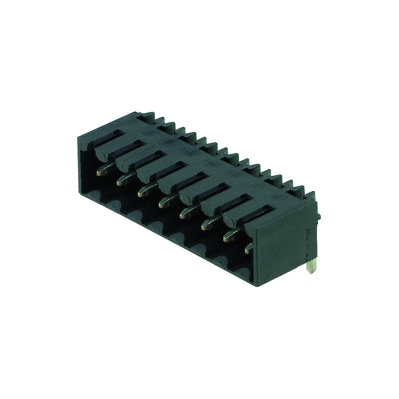Weidmuller SL-SMT 3.50/02/90G 3.2SN BK BX PCB plug connector closed side THT/THR solder connection 3.5 MM no