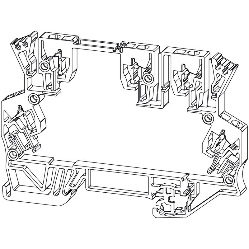 Weidmuller OMNIMATE Housing - TERMINALBOX Housing Base (small housing), width: 6 , ip20 in installed state, plas