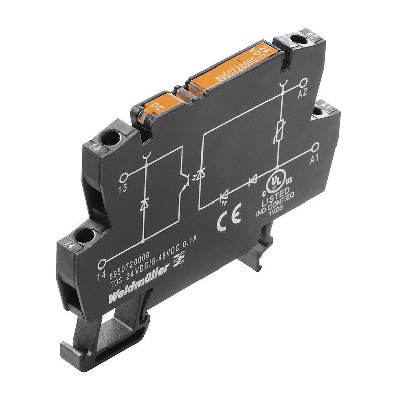 Weidmuller Tos 24VDC/48VDC 0,5a termopto solid-state relay rated control volta