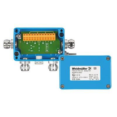 Weidmuller Standard distributor for ex applications eex(ia) 2-way distributor ee