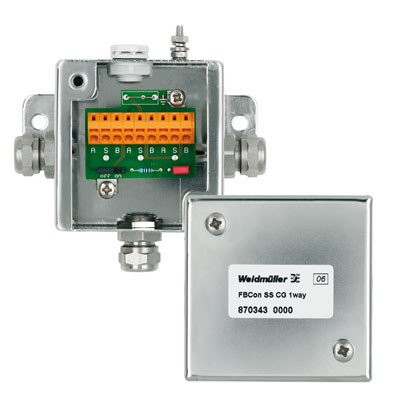 Weidmuller Standard distributor without bus termination 1-way distributor ip66