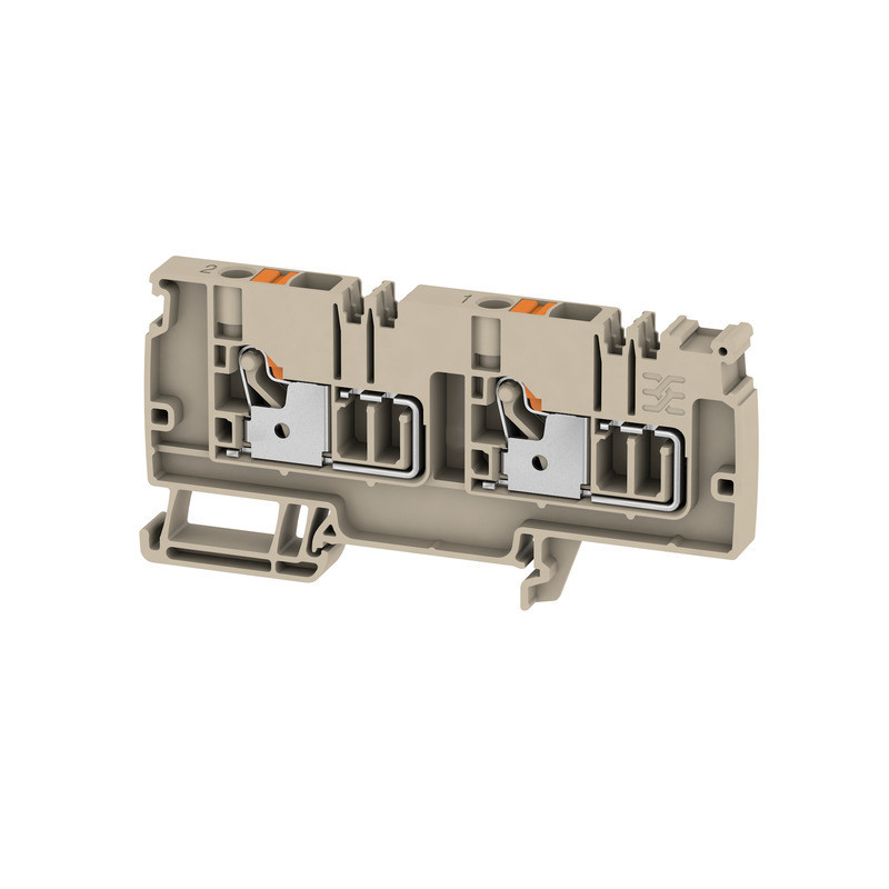 Weidmuller A-series Supply Terminal, push in, beige, 6 MM², 41 A, 250 V, number of connect