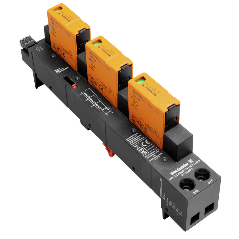 Weidmuller Surge Arrester ac (type 2), mains voltage: 230 V / 400 V, low voltage