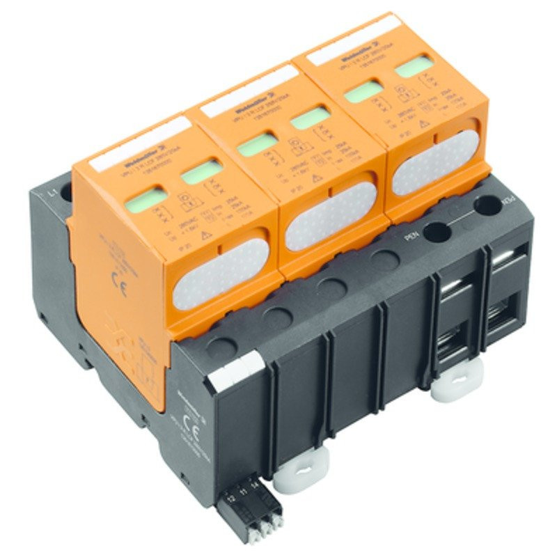 Weidmuller Surge voltage arrester (power suply systems) with remote contact le