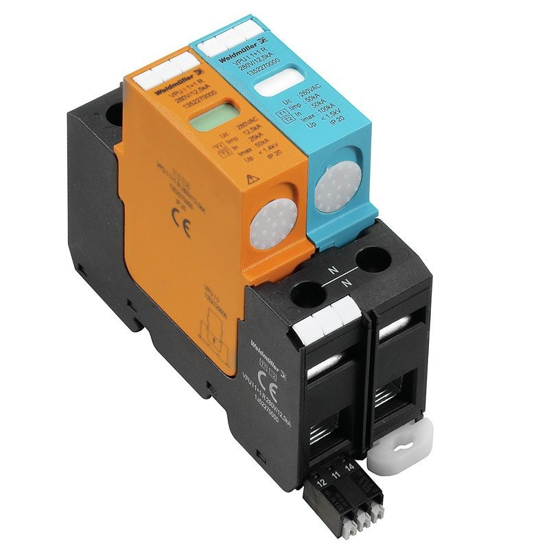 Weidmuller Surge voltage arrester (power suply systems) with remote contact TY