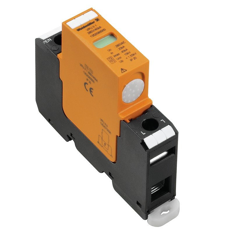 Weidmuller Surge voltage arrester (power suply systems) without telecomm.conta