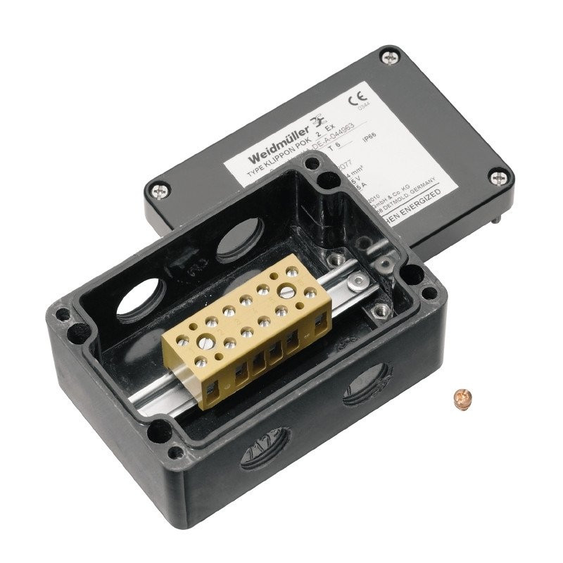 Weidmuller Terminal box atex LL 2GD T85°C ex E LL T6 klippon pok 081106 ex KL