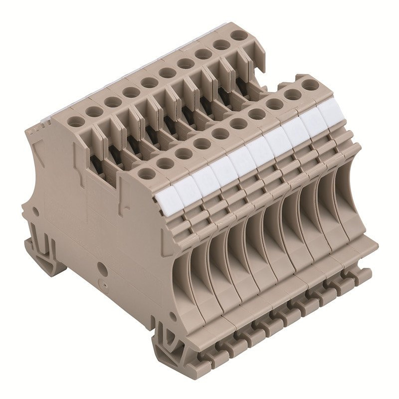 Weidmuller Terminal strip screw connection 2.5 MM² 500 V 24 A 51 MM dark be