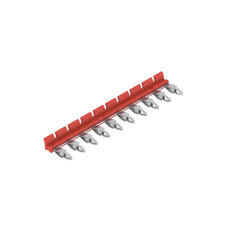 Weidmuller TERMSERIES Cross-Connector (relay), red, 17.5 A, can be cut to length, number of Weidmuller TERMSERIES Cross-Connector (relay), red, 17.5 A, can be cut to length, number of
