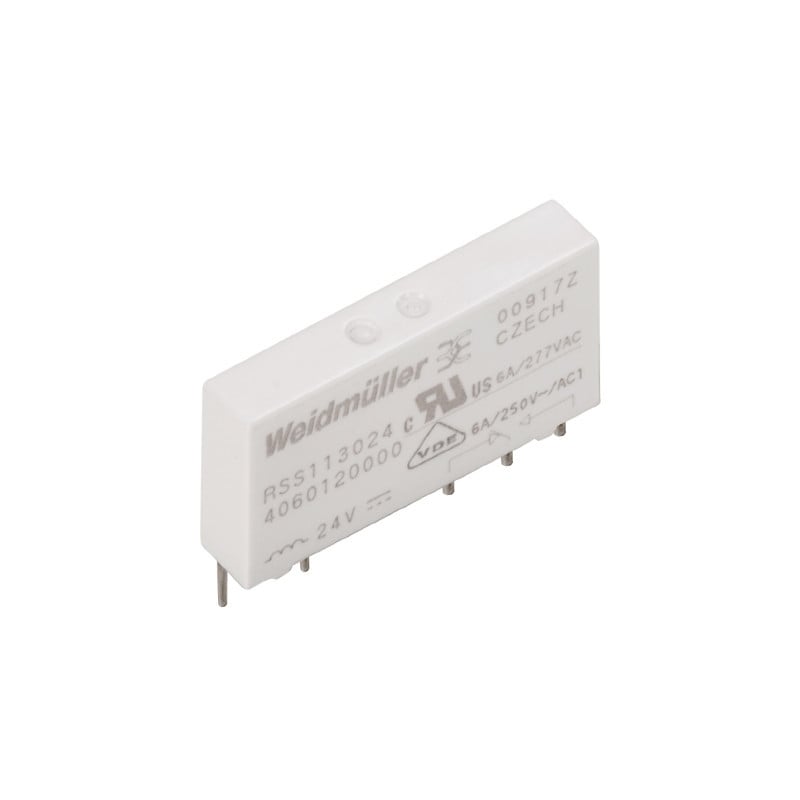 Weidmuller TERMSERIES Miniature Switching relay, 24 V DC, no, 1 co contact (agni) , 250 V ac