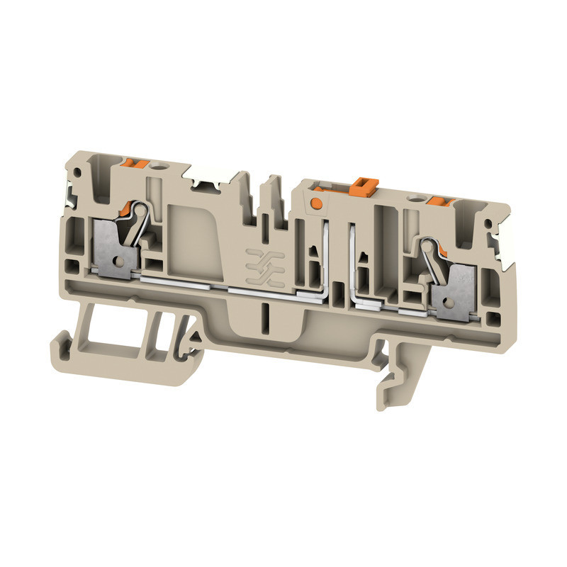 Weidmuller A-series Test-Disconnect terminal, push in, dark beige, 2.5 MM², 20 A, 500 V, N