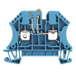 Weidmuller WTR 4 BL test-disconnect terminal screw connection 4 4 V 32 A number of co