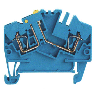 Weidmuller Test-disconnect terminal tension clamp connection 2.5 4 V 1 A num