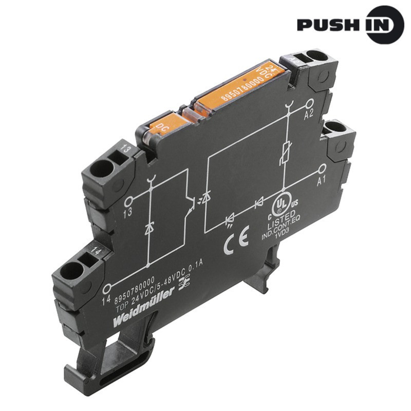 Weidmuller Top 24VDC/24VDC 4a termopto solid-state relais rated control voltag