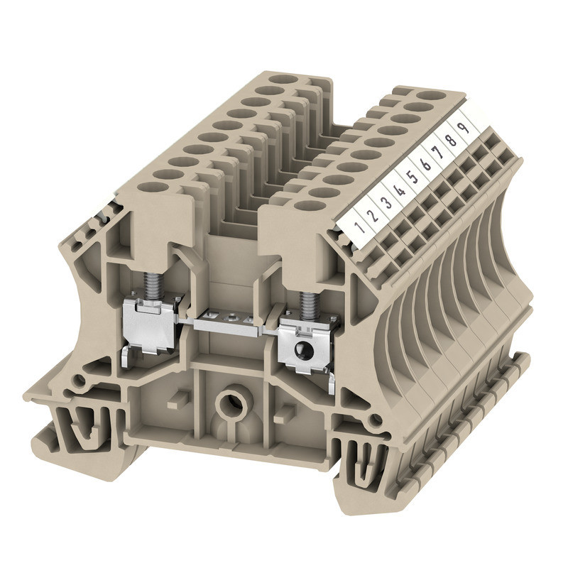 Weidmuller Verb.klem 4MM2 beige