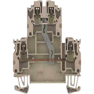 Weidmuller W-serie verbindingsrijgklem 0,5-4MM² eendr. 1,5-4MM² meerdr. beige