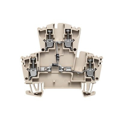 Weidmuller Verbindingsrijgklem 0,5-4MM² eendr. 1,5-4MM² meerdr. beige