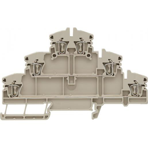 Weidmuller Verbindingsrijgklem 0,5-2,5MM² eendr. 0,5-4MM² meerdr. beige Weidmuller Verbindingsrijgklem 0,5-2,5MM² eendr. 0,5-4MM² meerdr. beige