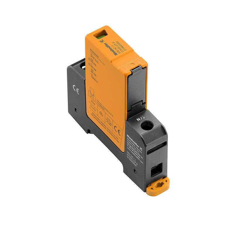 Weidmuller VPU series Combined Surge arrester ac (type 1+2), mains voltage: 230 V / 400 V, L