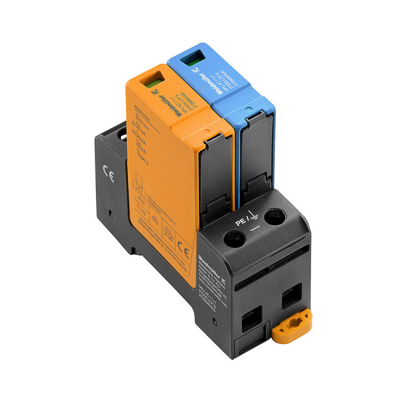 Weidmuller VPU series Combined Surge arrester ac (type 1+2), mains voltage: 230 V / 400 V, L