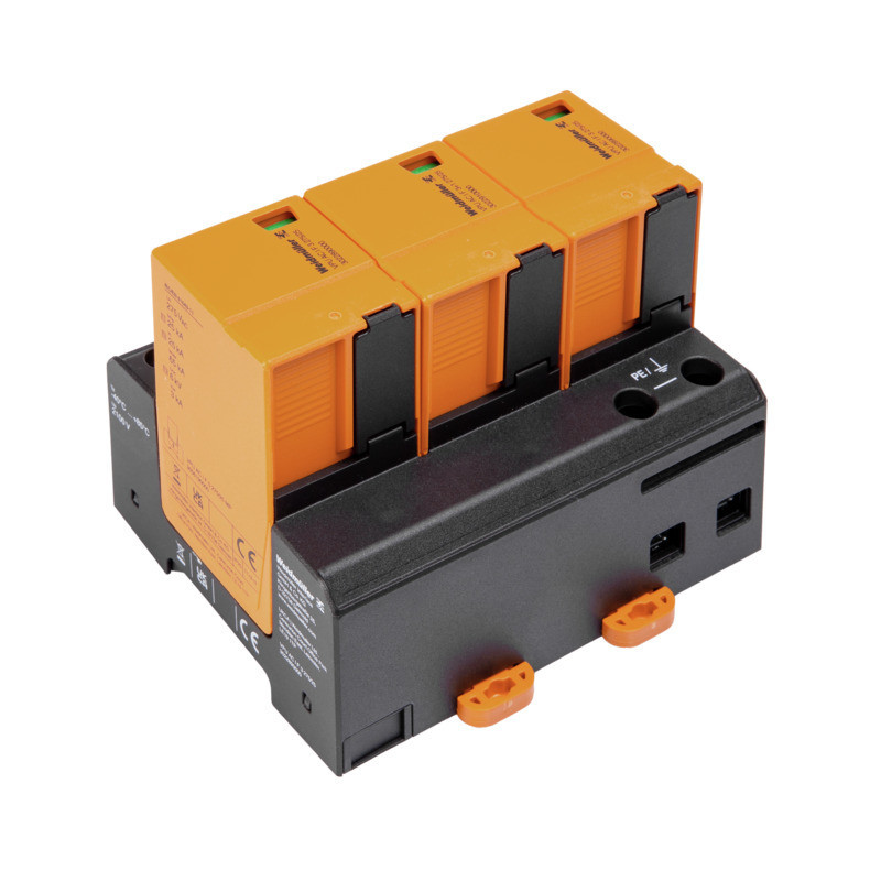 Weidmuller VPU series Combined Surge arrester ac (type 1+2), mains voltage: 230 V / 400 V, L