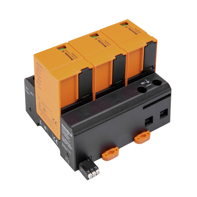 Weidmuller VPU series Combined Surge arrester ac (type 1+2), mains voltage: 230 V / 400 V, L