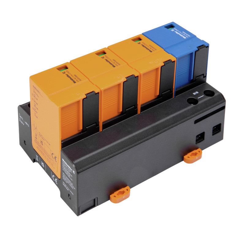 Weidmuller VPU series Combined Surge arrester ac (type 1+2), mains voltage: 230 V / 400 V, L
