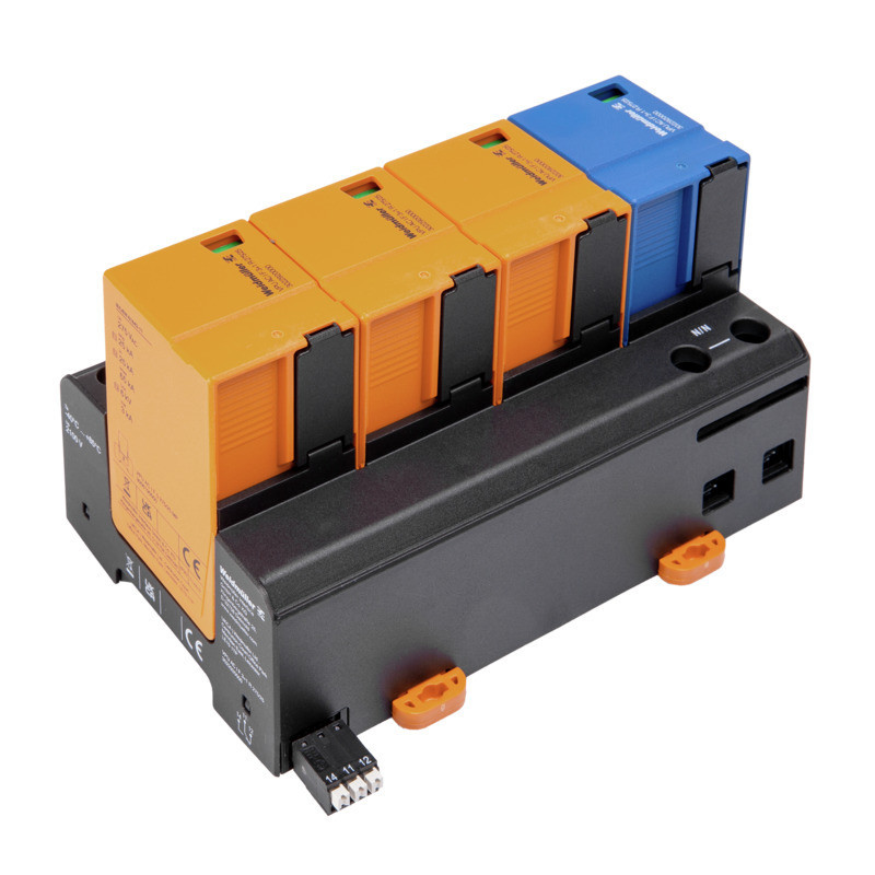 Weidmuller VPU series Combined Surge arrester ac (type 1+2), mains voltage: 230 V / 400 V, L