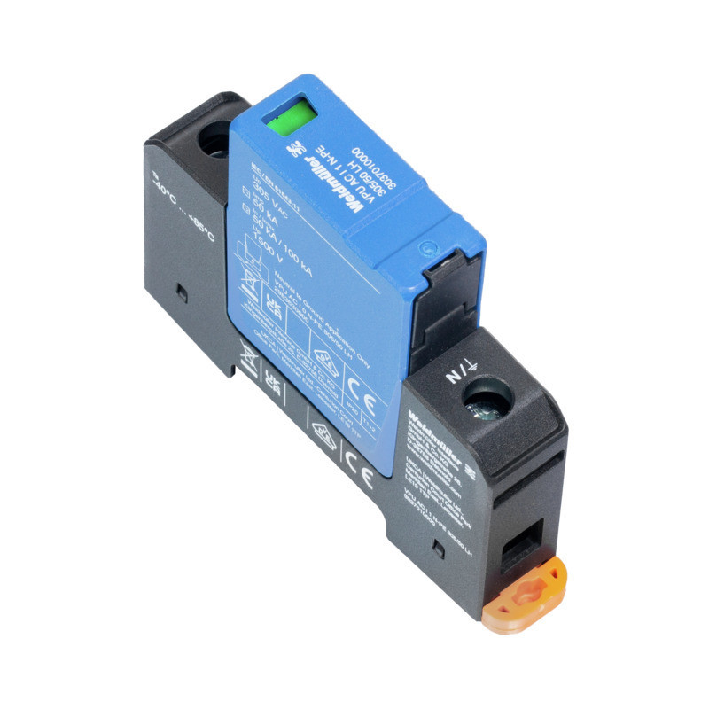 Weidmuller VPU series Combined Surge arrester ac (type 1+2), mains voltage: 230 V / 400 V, L