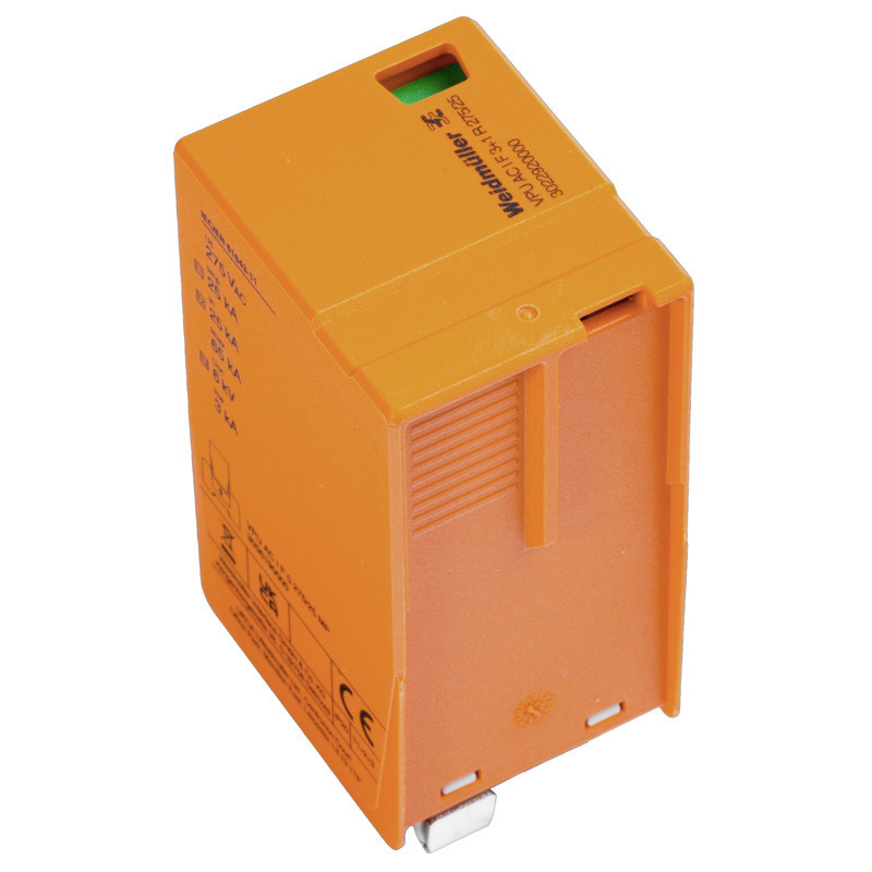 Weidmuller VPU series Combined Surge arrester ac (type 1+2), mains voltage: 230 V / 400 V, L