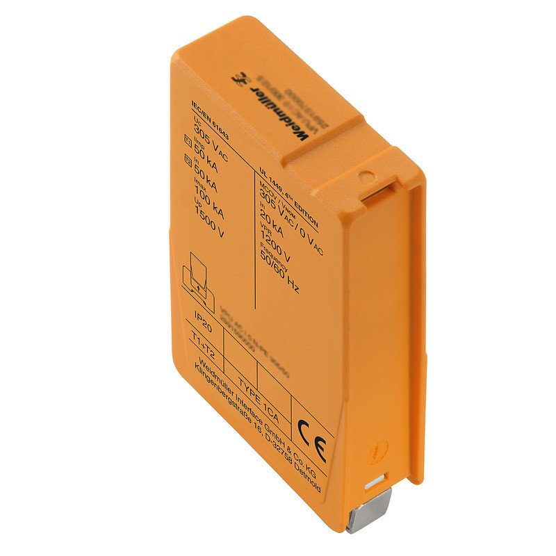 Weidmuller VPU series Combined Surge arrester ac (type 1+2), mains voltage: , low voltage ne
