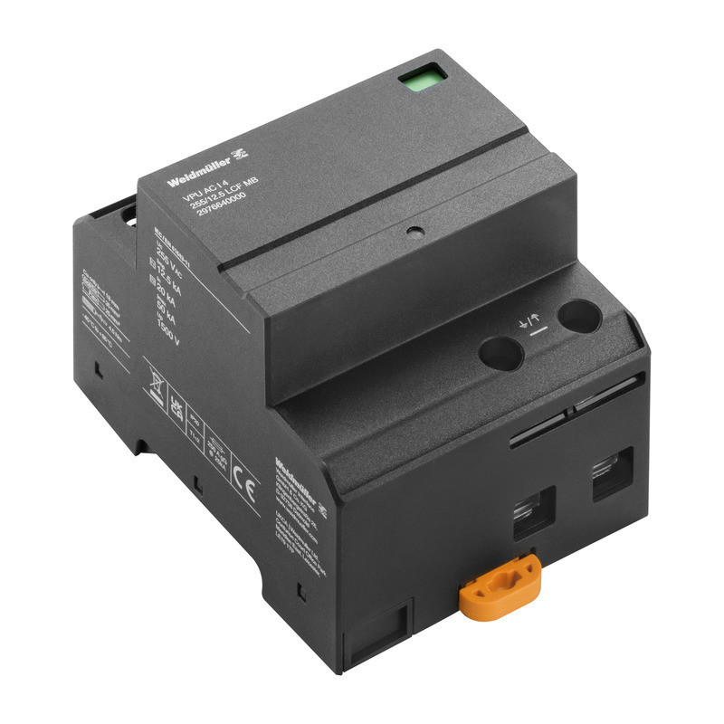 Weidmuller VPU series Combined Surge arrester ac (type 1+2), mains voltage: , low voltage ne
