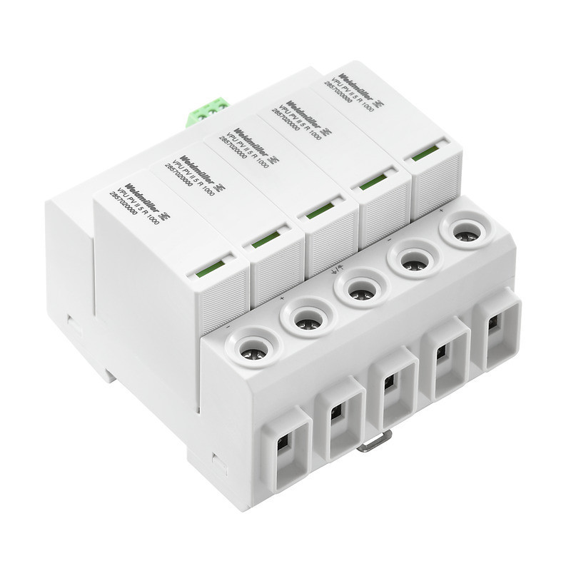 Weidmuller VPU series Surge Arrester PV (type 2), DC, rated voltage (DC): 1000 V, number of