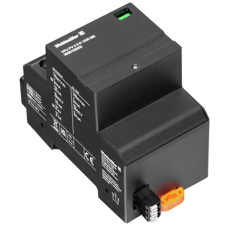 Weidmuller VPU series Surge Arrester PV (type 2), DC, rated voltage (DC): , number of poles:
