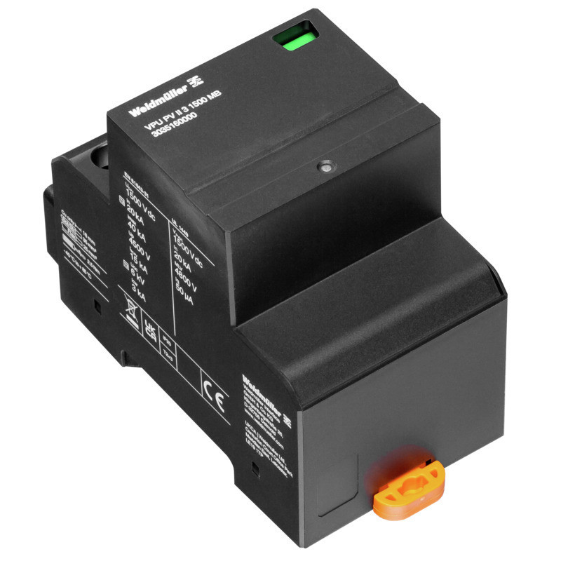 Weidmuller VPU series Surge Arrester PV (type 2), DC, rated voltage (DC): , number of poles: