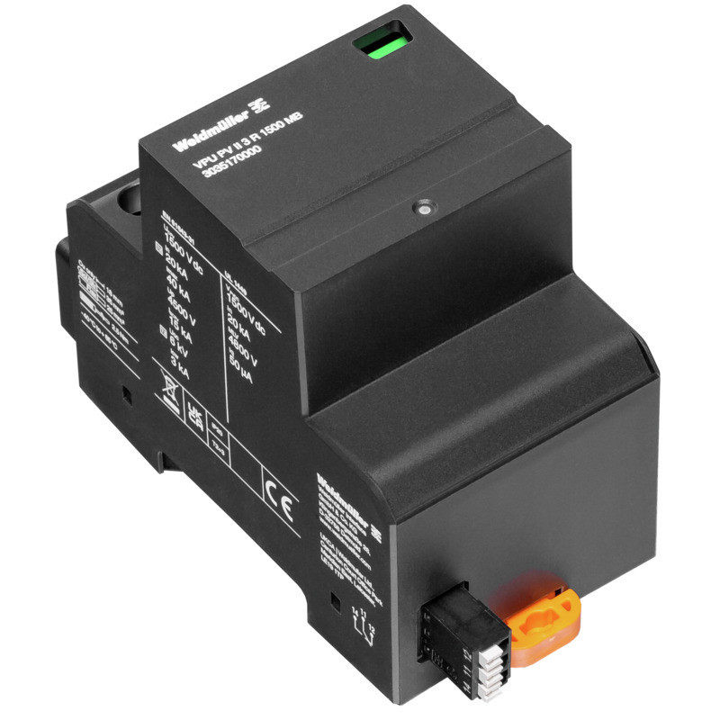 Weidmuller VPU series Surge Arrester PV (type 2), DC, rated voltage (DC): , number of poles: