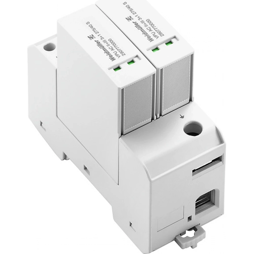 Weidmuller VPU series Surge Arrester ac (type 2), mains voltage: , low voltage network: TN-S