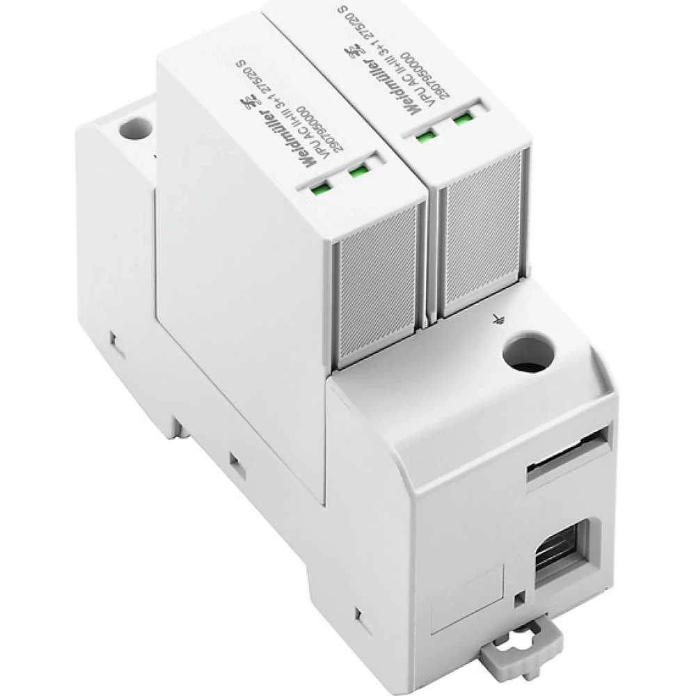 Weidmuller VPU series Surge Arrester ac (type 2), mains voltage: , low voltage network: TN-C