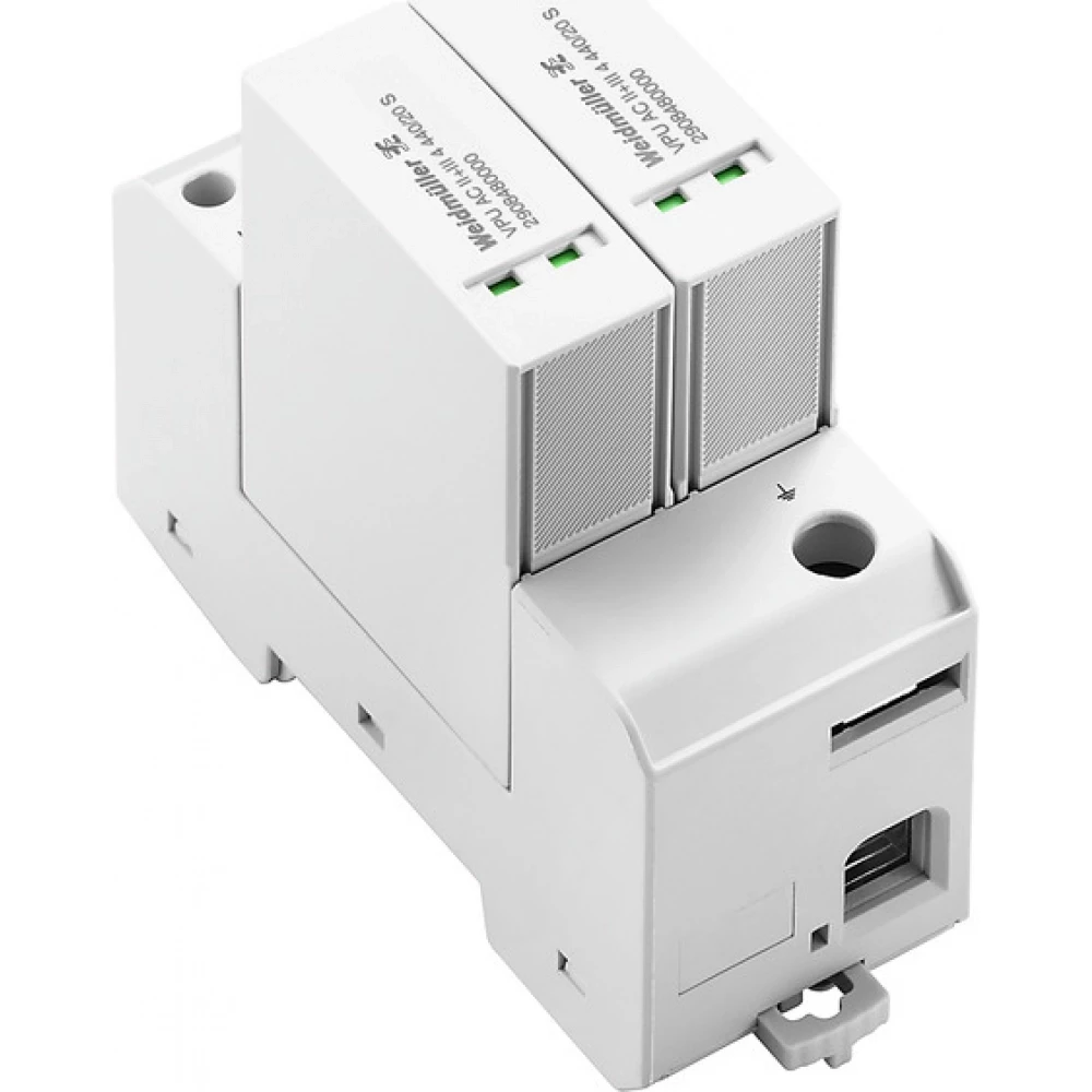 Weidmuller VPU series Surge Arrester ac (type 2), mains voltage: , low voltage network: TN-C